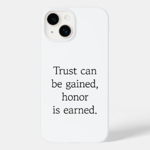 Trust & Honor iPhone Case