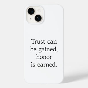 Trust & Honour iPhone Case