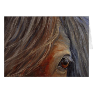 "Trust" Horse Fine Art All Occasion Greeting Card