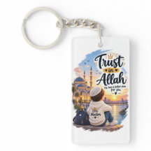 Trust in Allah Keychain - Islamic Faith Accessory