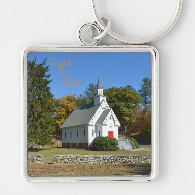 Trust In God Church Key Ring (Front)