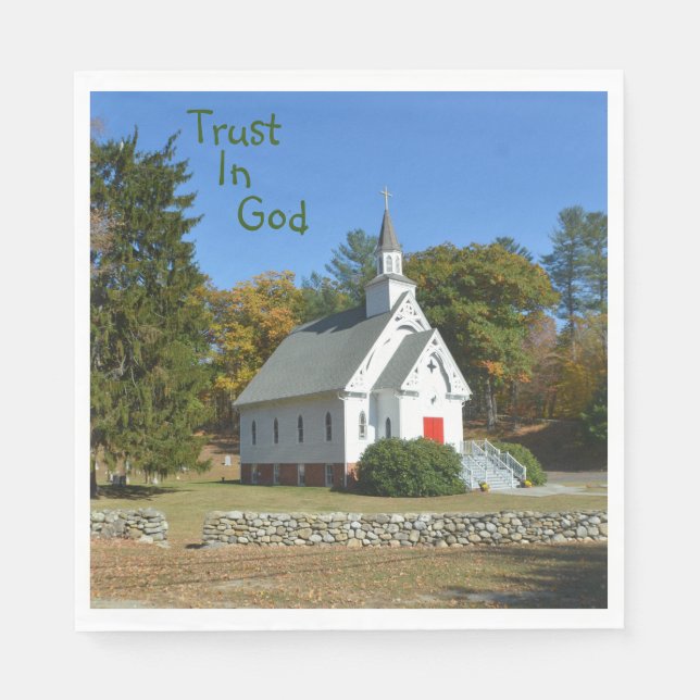 Trust In God Church Napkin (Front)