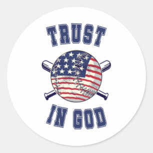 Trust in God Classic Round Sticker