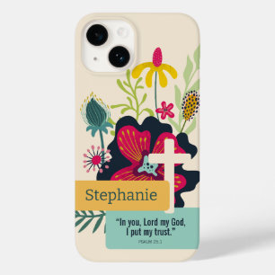 Trust in God Colorful Bold Abstract Floral Case-Mate iPhone 14 Case