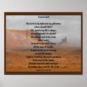Trust In God Psalm 27 Poster 