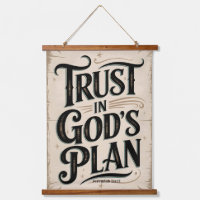 Trust in God’s Plan Vintage Christian Wall