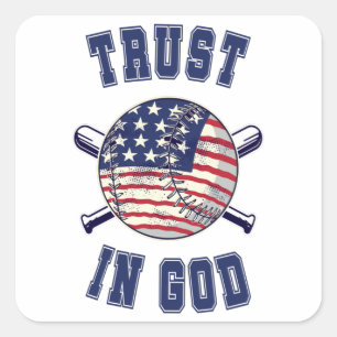Trust in God Square Sticker