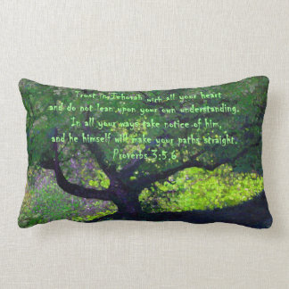 "Trust in Jehovah with all your heart..." Lumbar Cushion