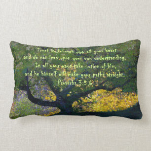"Trust in Jehovah with all your heart..." Lumbar Cushion