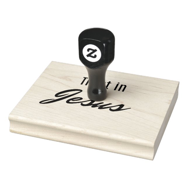 Trust in Jesus Rubber Stamp (Stamp)