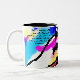 Trust in jesus Two-Tone coffee mug
