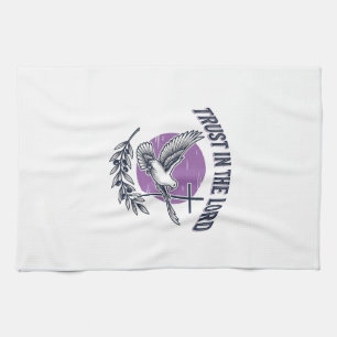 Trust in the Lord Dove Christian T-Shirt Design (2 Tea Towel