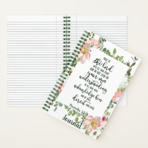 Trust in the Lord floral journal
