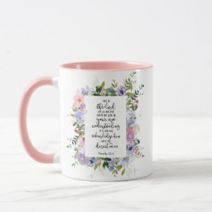 Trust in the Lord floral   Mug