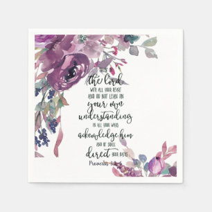 Trust in the Lord floral Napkin