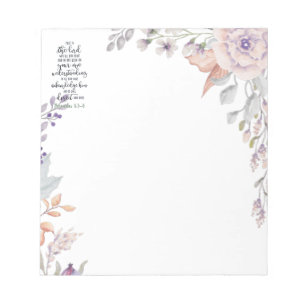 Trust in the Lord floral Notepad
