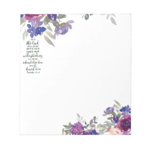 Trust in the Lord floral   Notepad