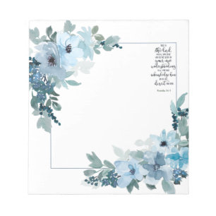 Trust in the Lord floral Notepad
