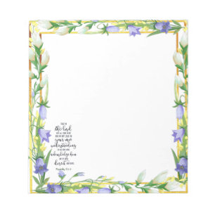 Trust in the Lord floral Notepad