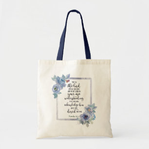 Trust in the Lord floral  Tote Bag