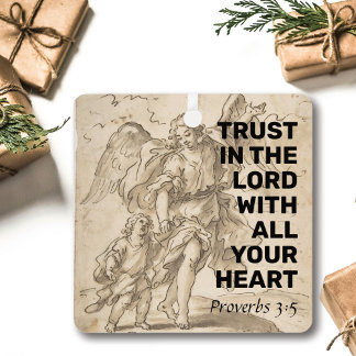 Trust in the Lord Metal Tree Decoration