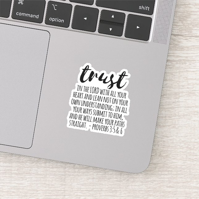 Trust in the Lord Proverbs 3:5-6 (Detail)