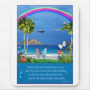 Trust in the Lord proverbs 3:5-6   Mouse Pad
