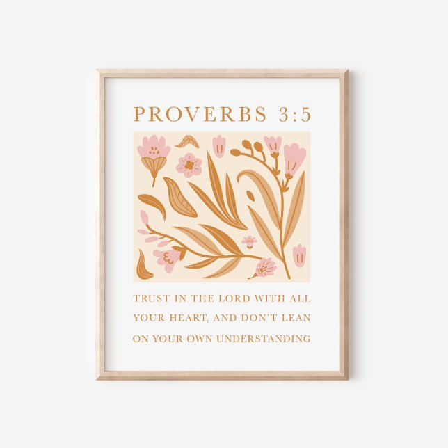 Trust in the Lord Proverbs 3:5 Christian Art Poster (Creator Uploaded)