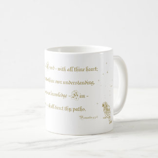 Trust in the Lord Proverbs bible calligraphy Mug
