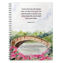 Trust in the Lord Proverbs Bible Verse Notebook