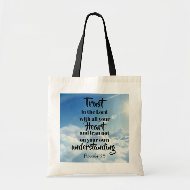 Trust in the Lord tote Bag (Front)