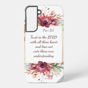 Trust in the LORD with all thine heart; and lean Samsung Galaxy Case