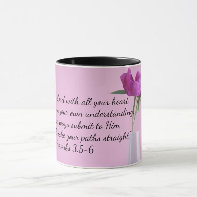 Trust In The Lord With All Your Heart Bible Verse Mug (Center)