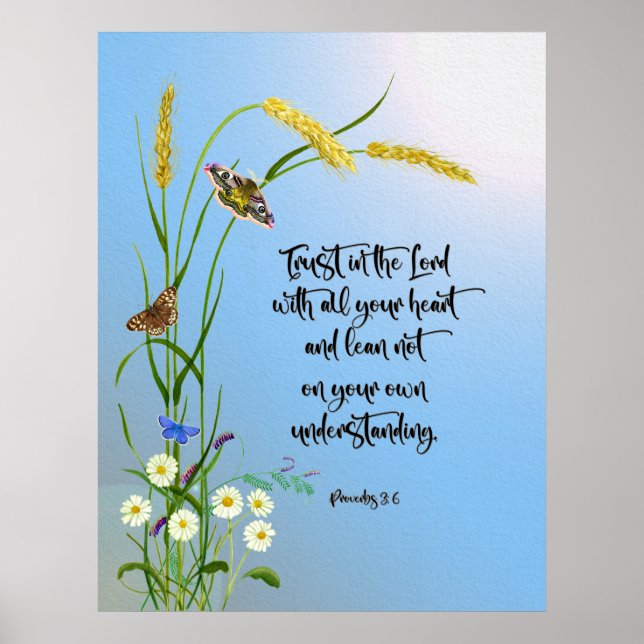 Trust in the Lord with all your heart Poster (Front)