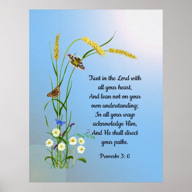 Trust in the Lord with all your heart Poster (Front)