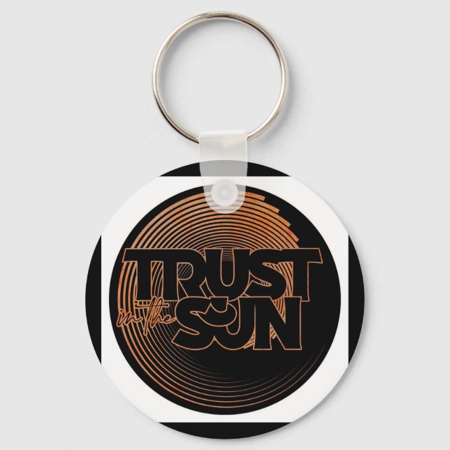 Trust In The Sun Poker Chip Keychain (Front)