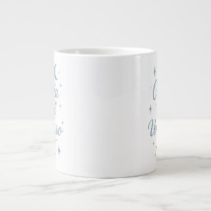 Trust in the Universe ✨ Celestial Silver Design Large Coffee Mug