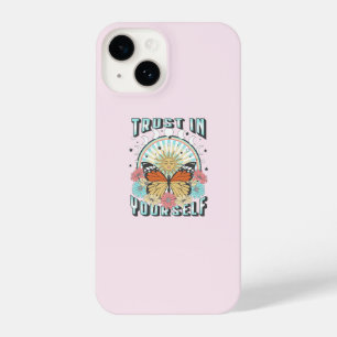 Trust in Yourself   Celestial Sun and Butterfly iPhone 14 Case