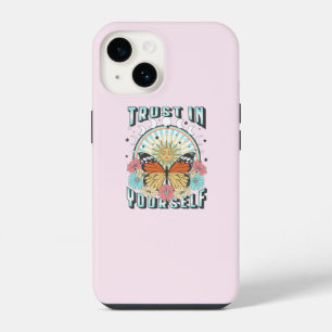 Trust in Yourself   Celestial Sun and Butterfly iPhone 14 Case
