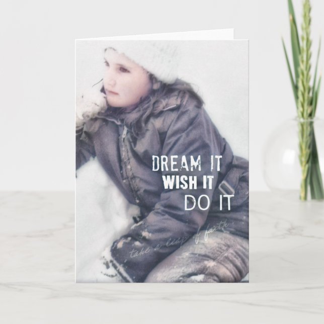 TRUST IN YOURSELF Greeting Card (Front)