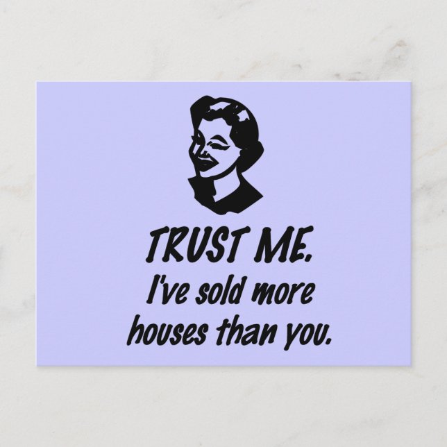 Trust Me - female Postcard (Front)