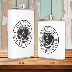 Trust me, I am a Butcher T-bone Hip Flask