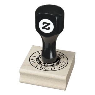 Trust me, I am a Butcher T-bone Rubber Stamp