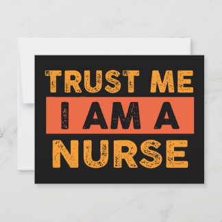 Trust me I am a nurse  Postcard