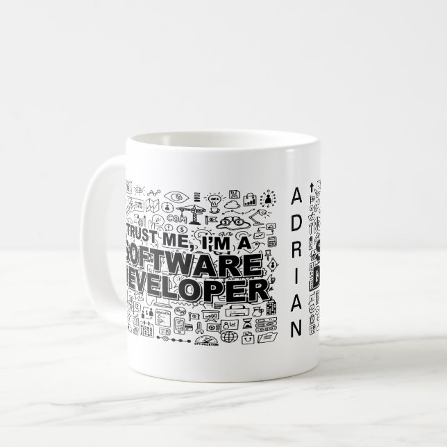 Trust Me I am a Software Developer Coffee Mug (Front Left)
