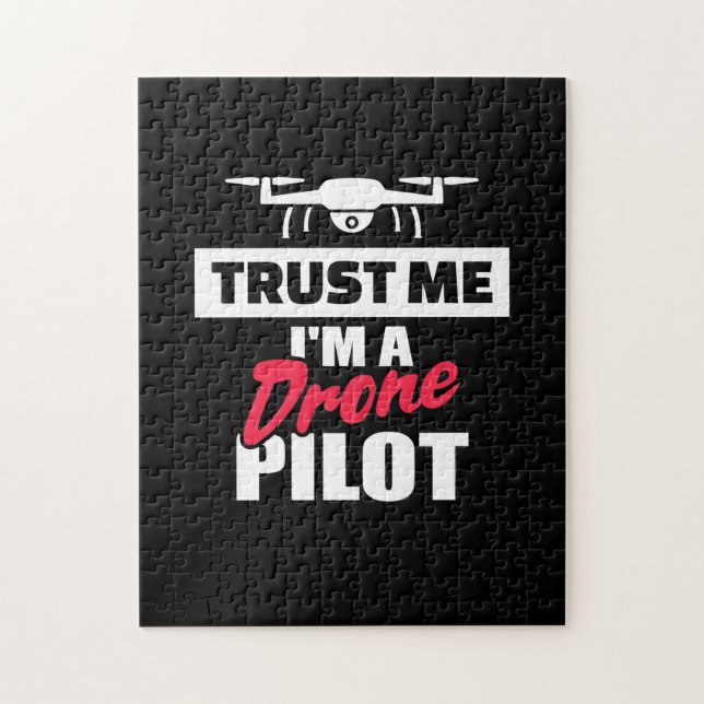 Trust Me I Am Drone Pilot Jigsaw Puzzle (Vertical)