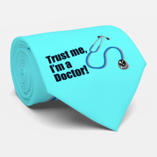 Trust Me I’m a Doctor Stethoscope Silk Tie