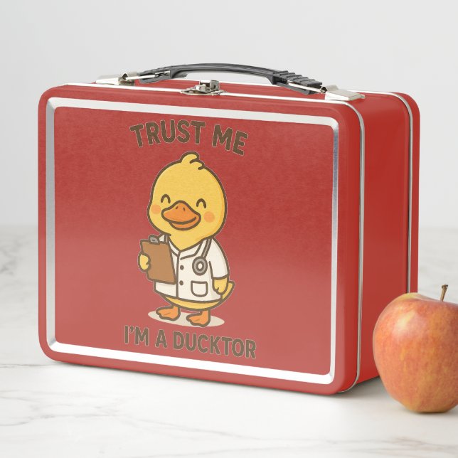 Trust Me, I’m a Ducktor Metal Lunch Box (In Situ)