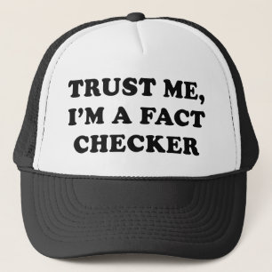 Trust Me, I’m A Fact Chequered Trucker Hat
