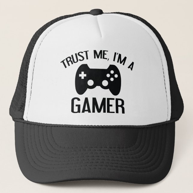 Trust Me, I’m A Gamer Trucker Hat (Front)